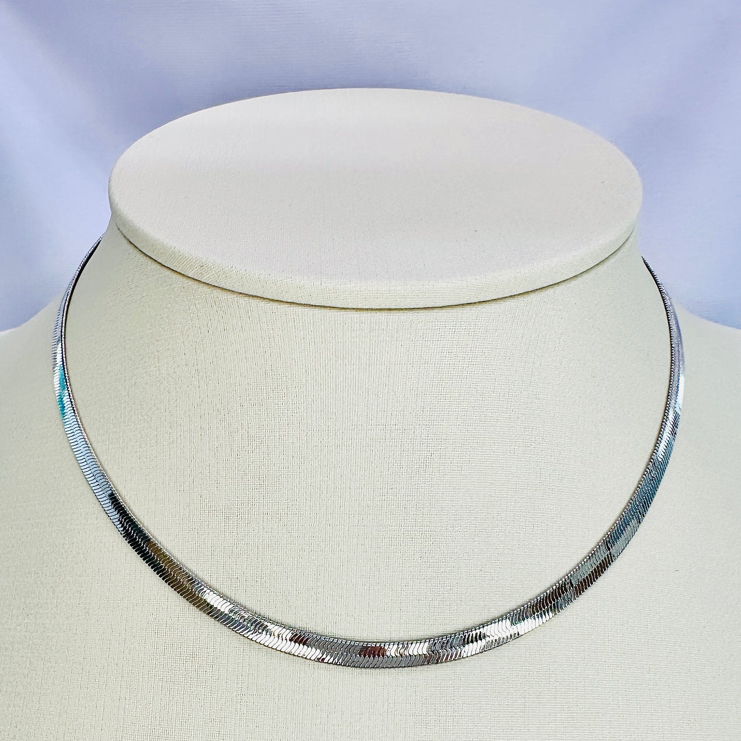 CHOKER ORION 35 CM - BANHO DE RÓDIO BRANCO