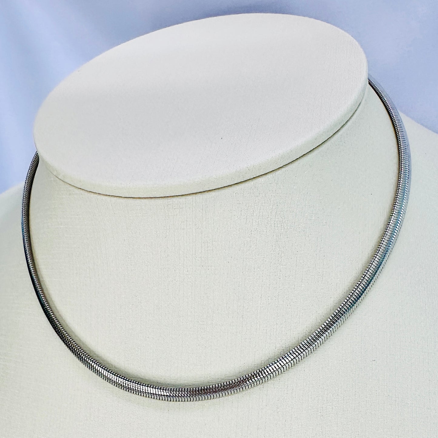 CHOKER VELVET 35 CM - BANHO DE RÓDIO BRANCO