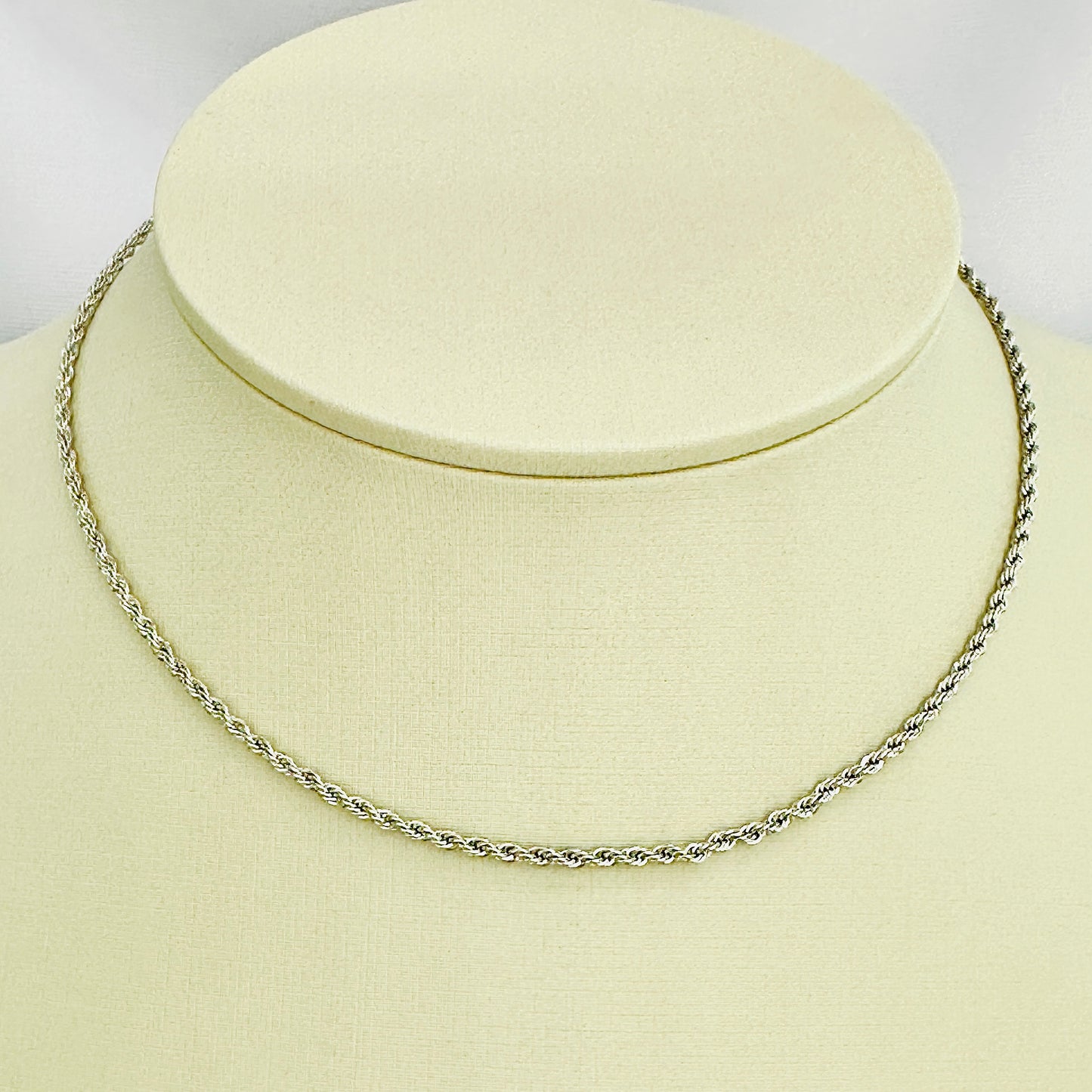 CHOKER LUMINE 35 CM - BANHO DE RÓDIO BRANCO