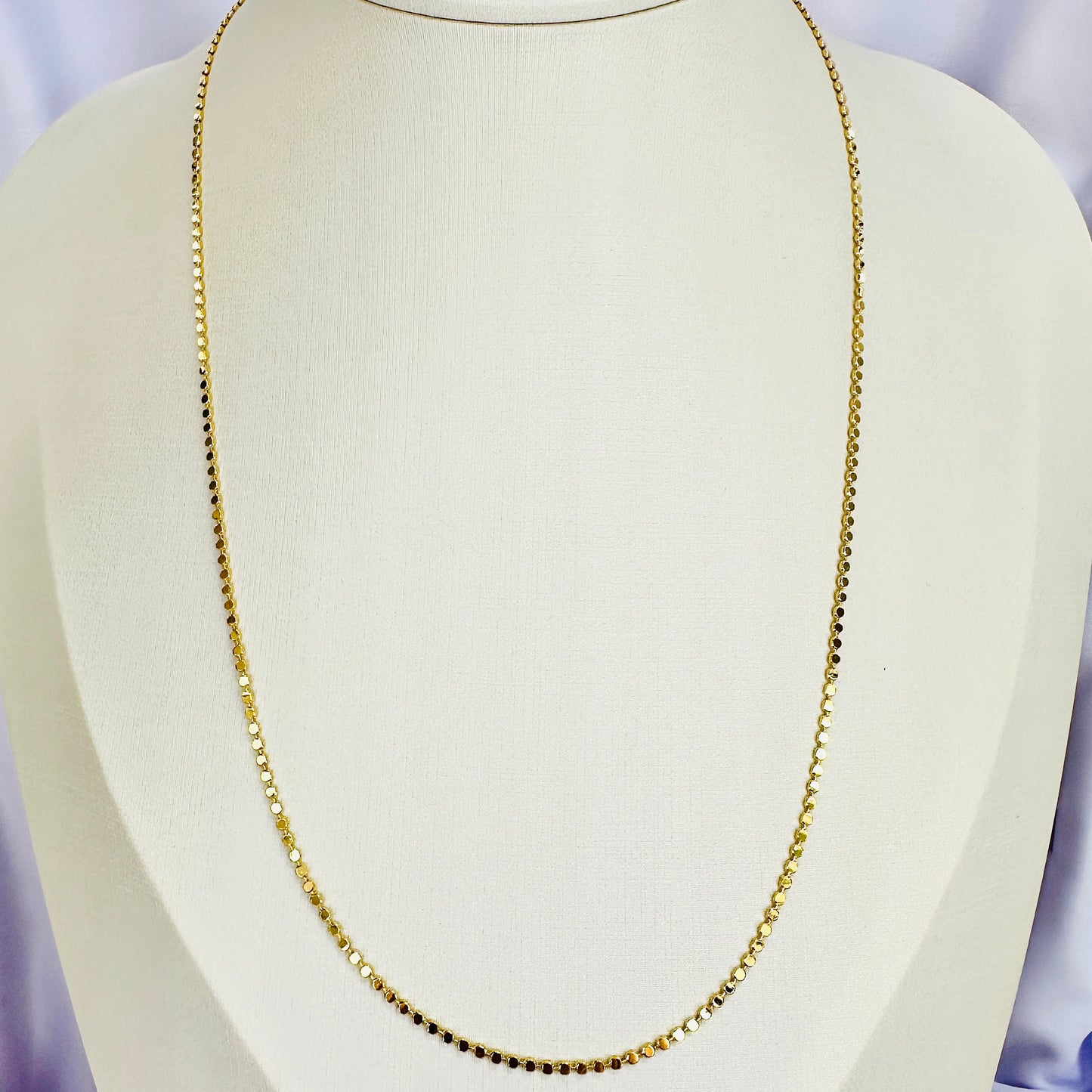 COLAR CAMELIA 60 CM - BANHO DE OURO 18k