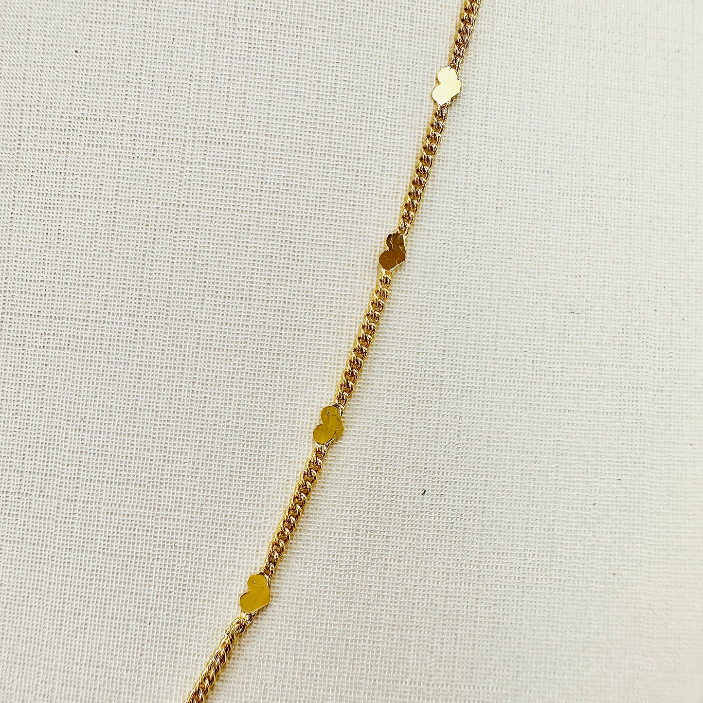 COLAR JASMIN 60 CM - BANHO DE OURO 18k