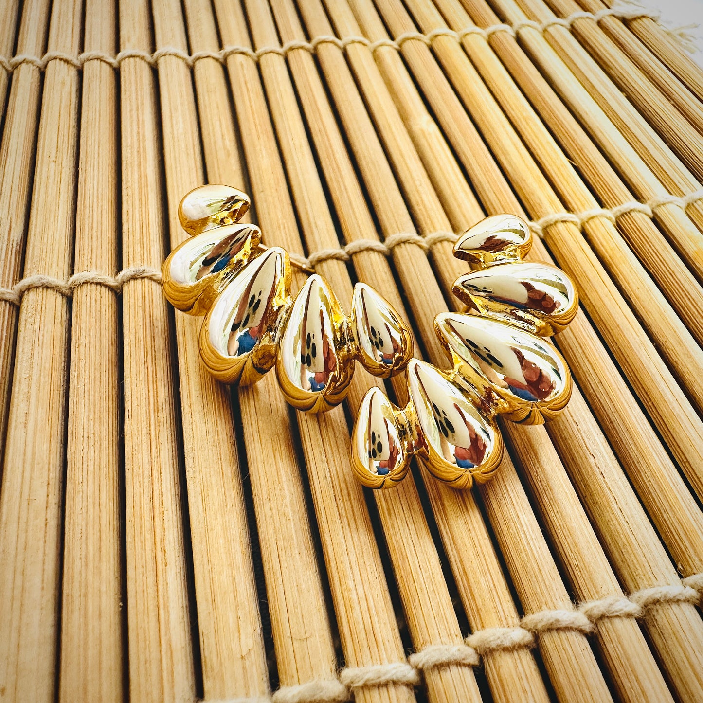 BRINCO MARCIA GDE - BANHO DE OURO 18k