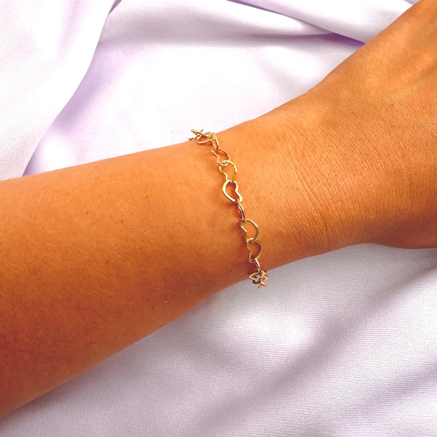 PULSEIRA ELVIRA G - BANHO DE OURO 18k
