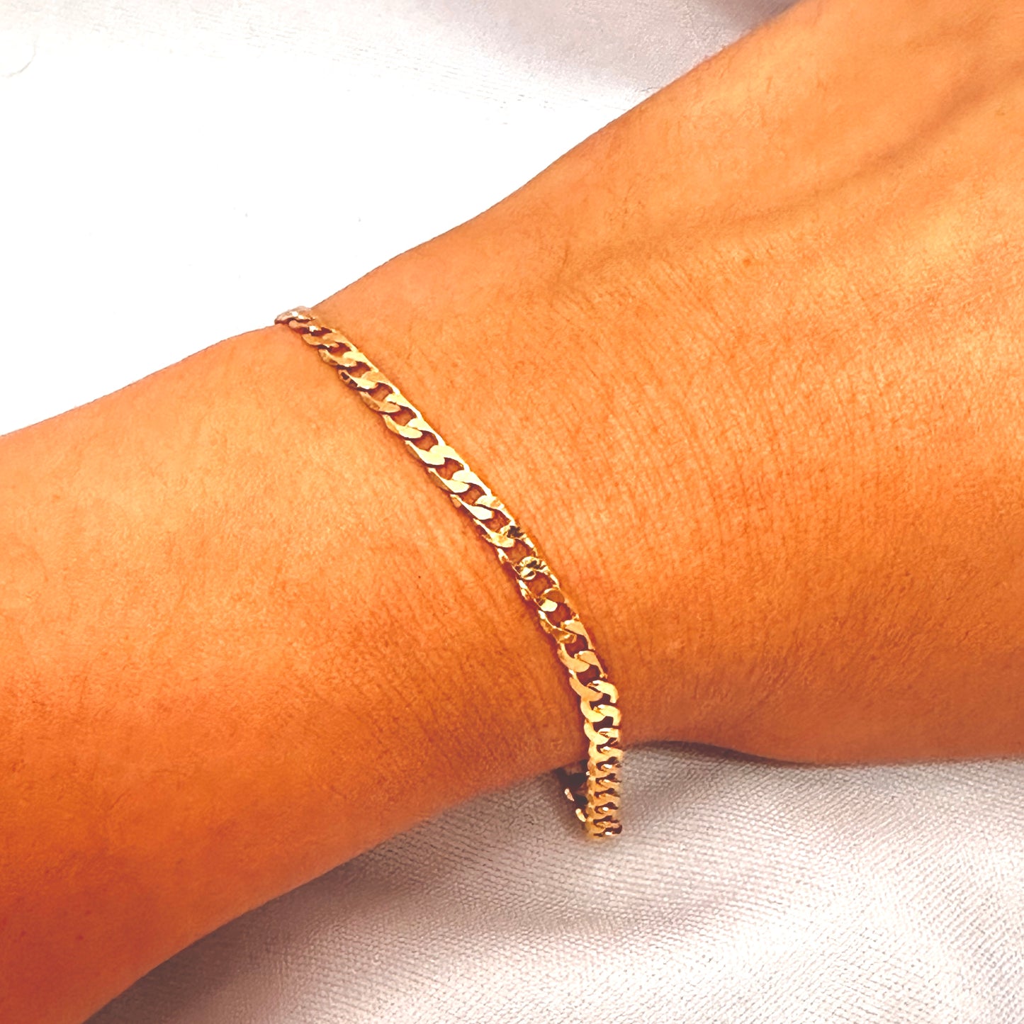 PULSEIRA ELVIRA - BANHO DE OURO 18k