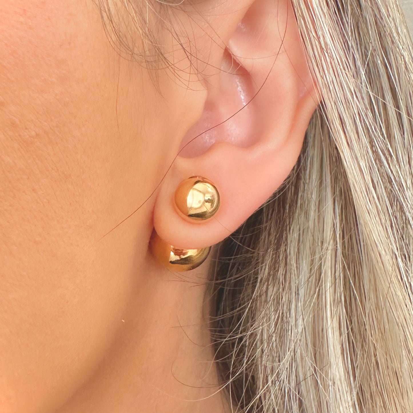 BRINCO CHIARA GDE - BANHO DE OURO 18k