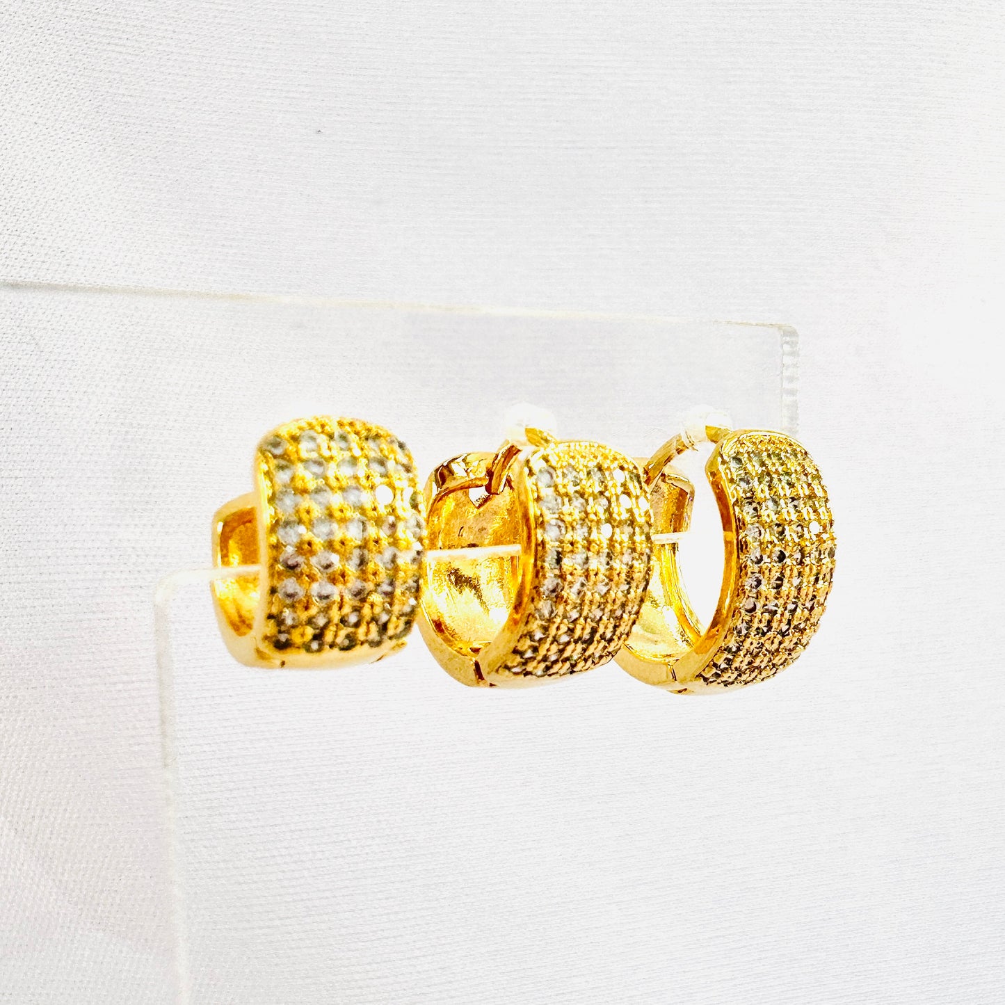 BRINCO DEIA PEQ - TRIO - BANHO DE OURO 18k