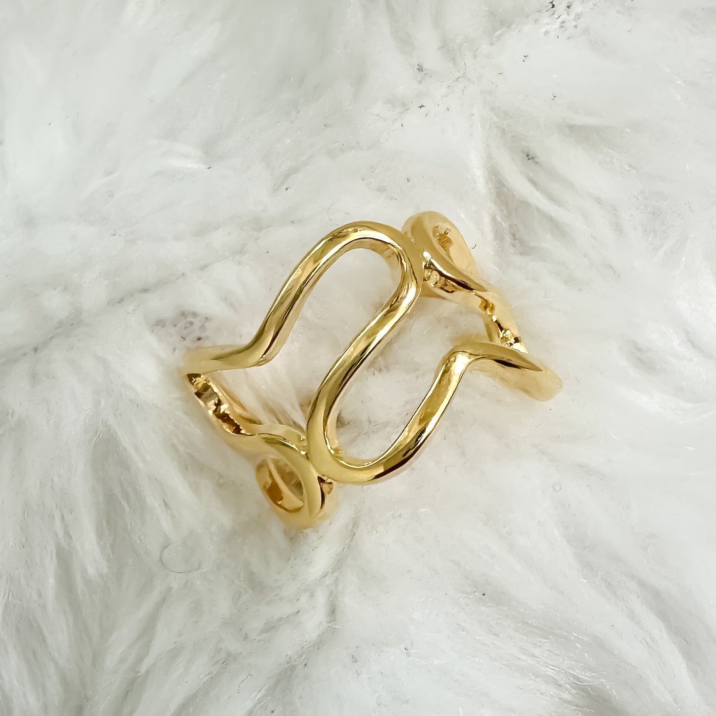 ANEL FABIOLA REGULAVEL - BANHO DE OURO 18k