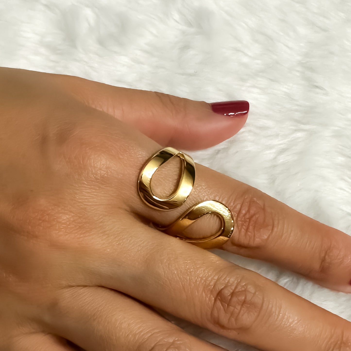 ANEL CRIS REGULAVEL - BANHO DE OURO 18k