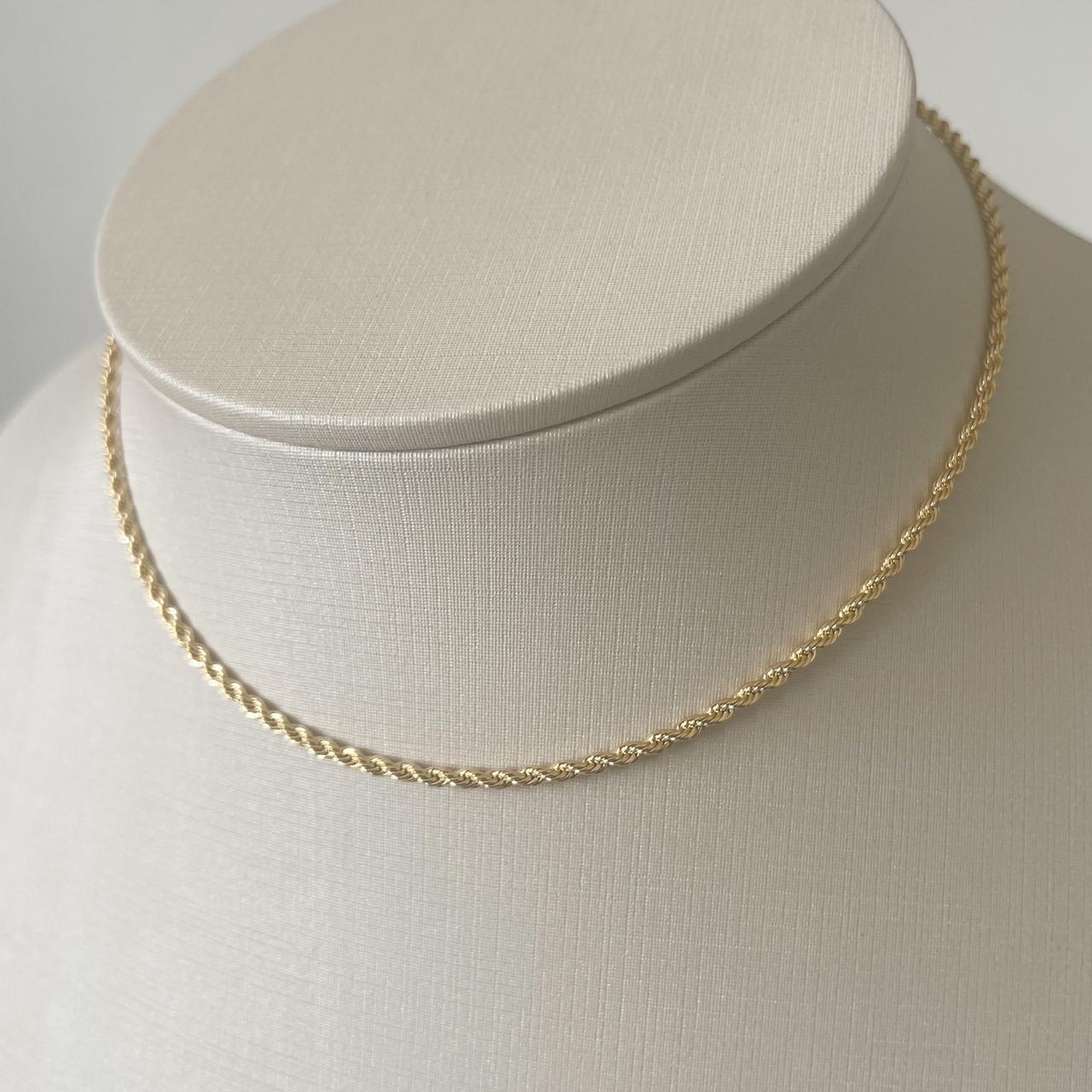 CHOKER LUMINE 40 CM - BANHO DE OURO 18k