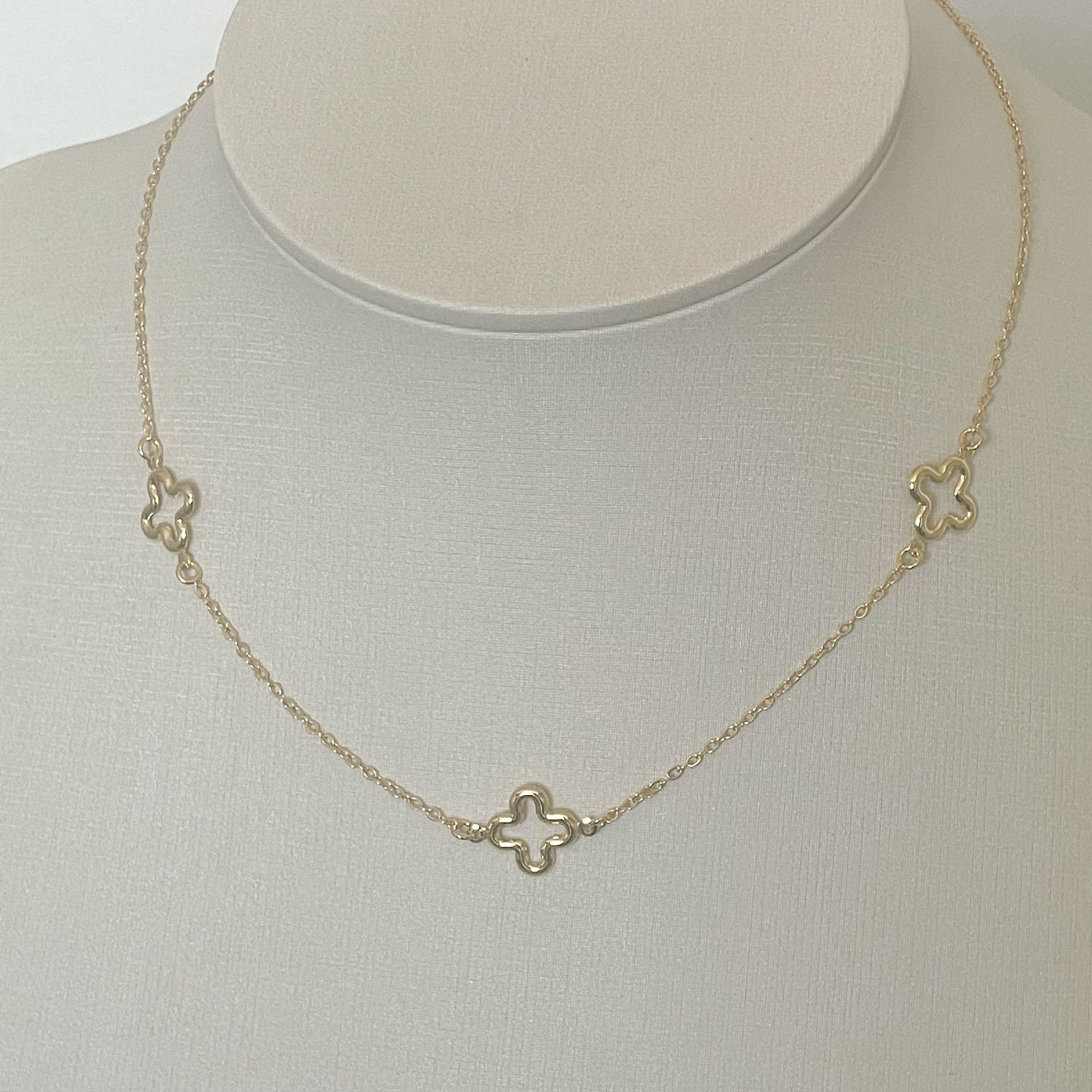 COLAR FIORI 40 cm - BANHO DE OURO 18k