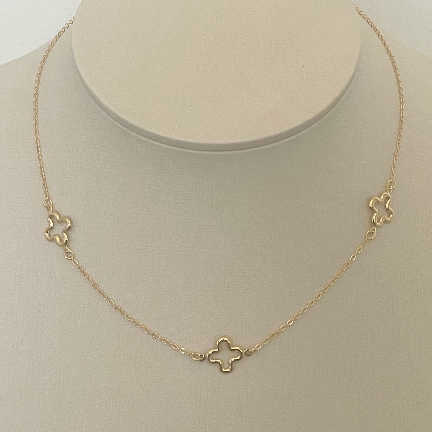 COLAR FIORI 40 cm - BANHO DE OURO 18k