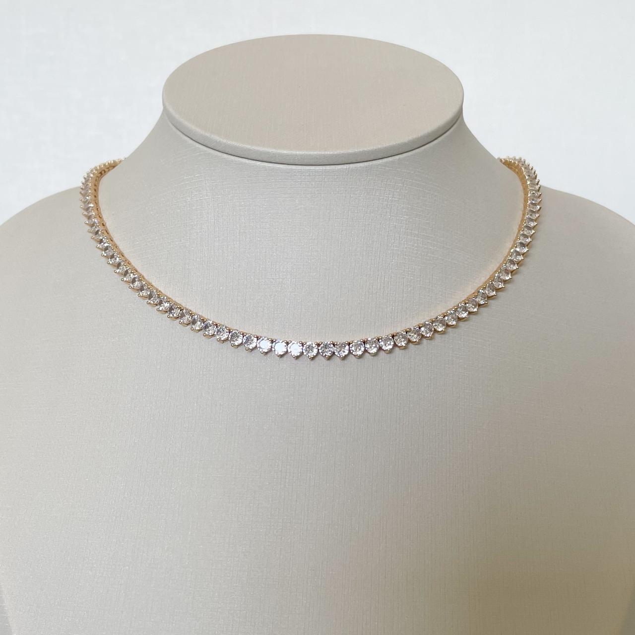 CHOKER ESPLENDOR 45 CM - BANHO DE OURO 18k