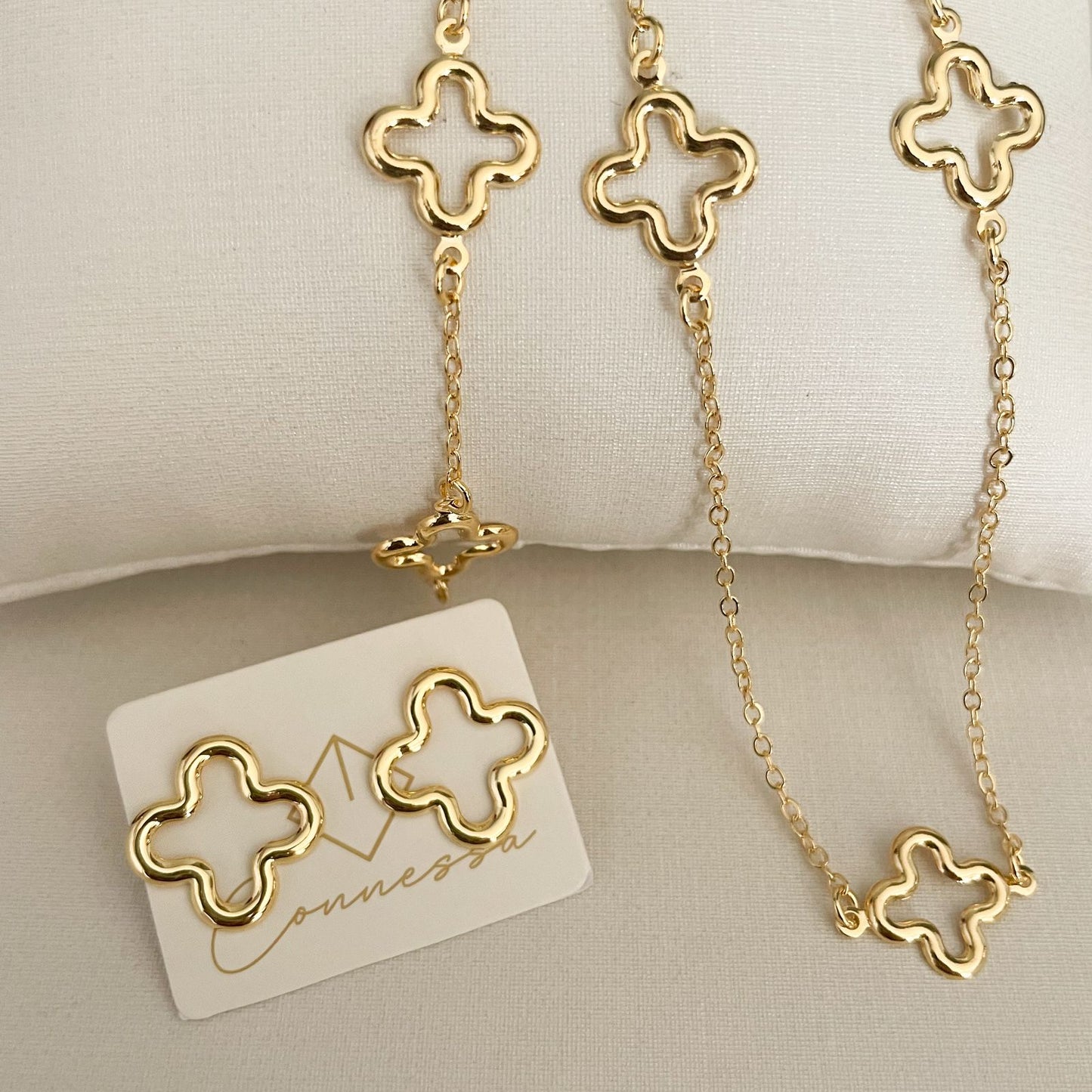 CONJUNTO FIORI - COLAR, PULSEIRA E BRINCO
