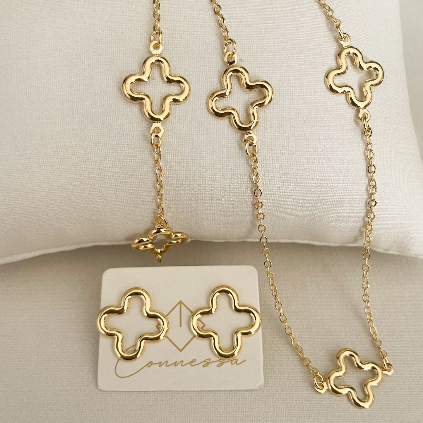 CONJUNTO FIORI - COLAR, PULSEIRA E BRINCO
