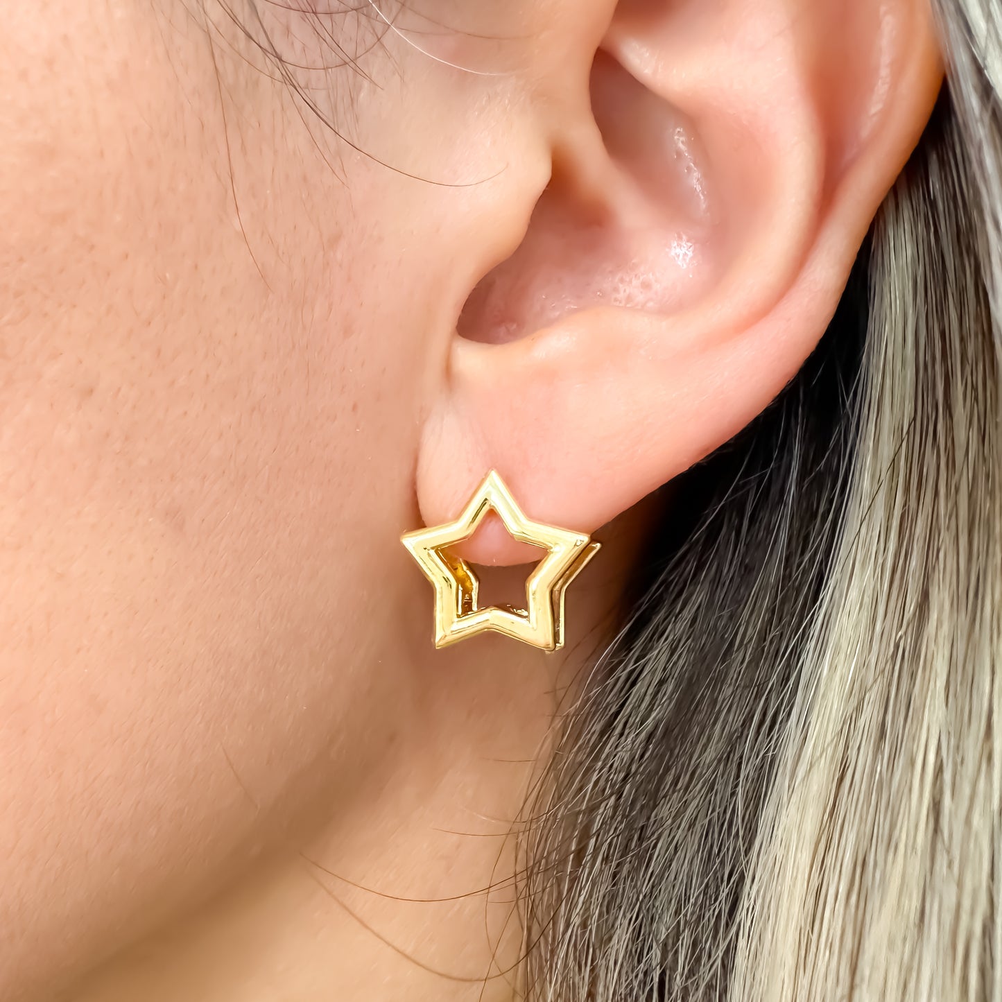 BRINCO STELLA - BANHO DE OURO 18k