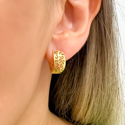 BRINCO CIDA  - BANHO DE OURO 18k