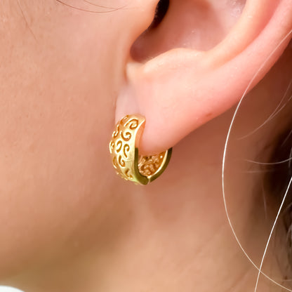 BRINCO CIDA  - BANHO DE OURO 18k