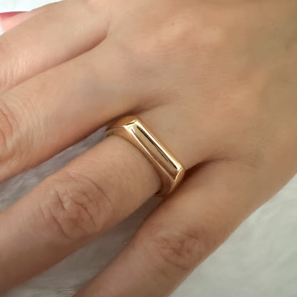 ANEL PRIMOR REGULAVEL - BANHO DE OURO 18k