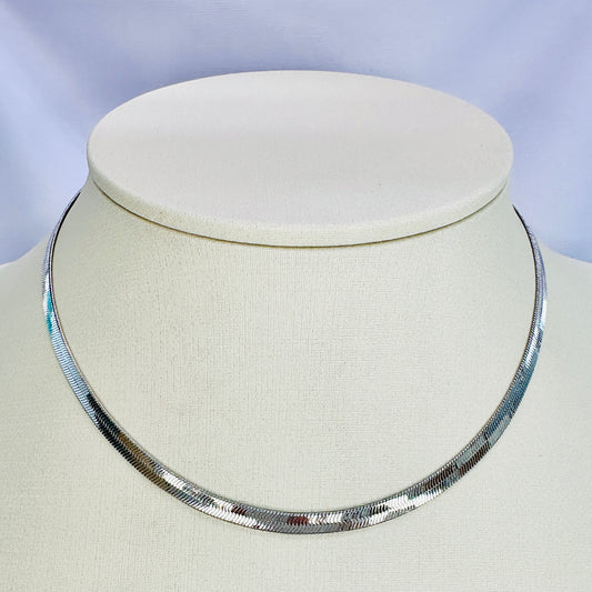 CHOKER ORION 35 CM - BANHO DE RÓDIO BRANCO