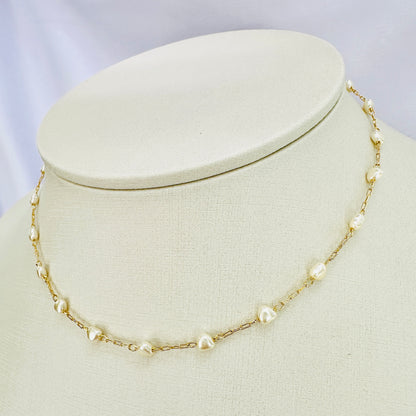 CHOKER HARMONIA 35 CM - BANHO DE OURO 18k