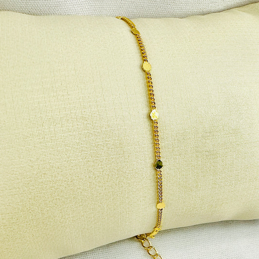 PULSEIRA DINAH  - BANHO DE OURO 18k