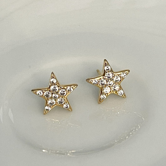 BRINCO STAR PEQ - BANHO DE OURO 18k