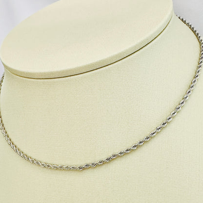 CHOKER LUMINE 35 CM - BANHO DE RÓDIO BRANCO