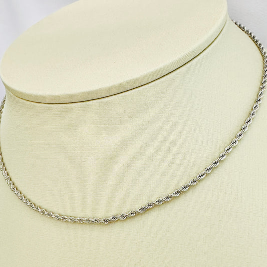 CHOKER LUMINE 35 CM - BANHO DE RÓDIO BRANCO
