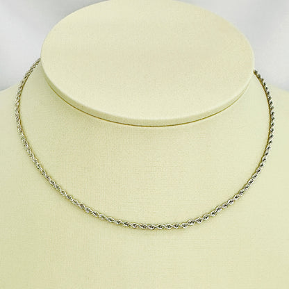 CHOKER LUMINE 35 CM - BANHO DE RÓDIO BRANCO