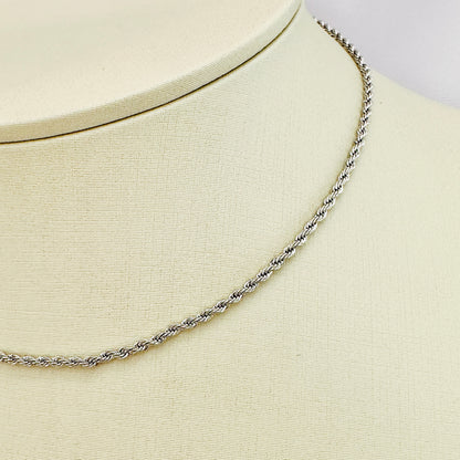 CHOKER LUMINE 35 CM - BANHO DE RÓDIO BRANCO