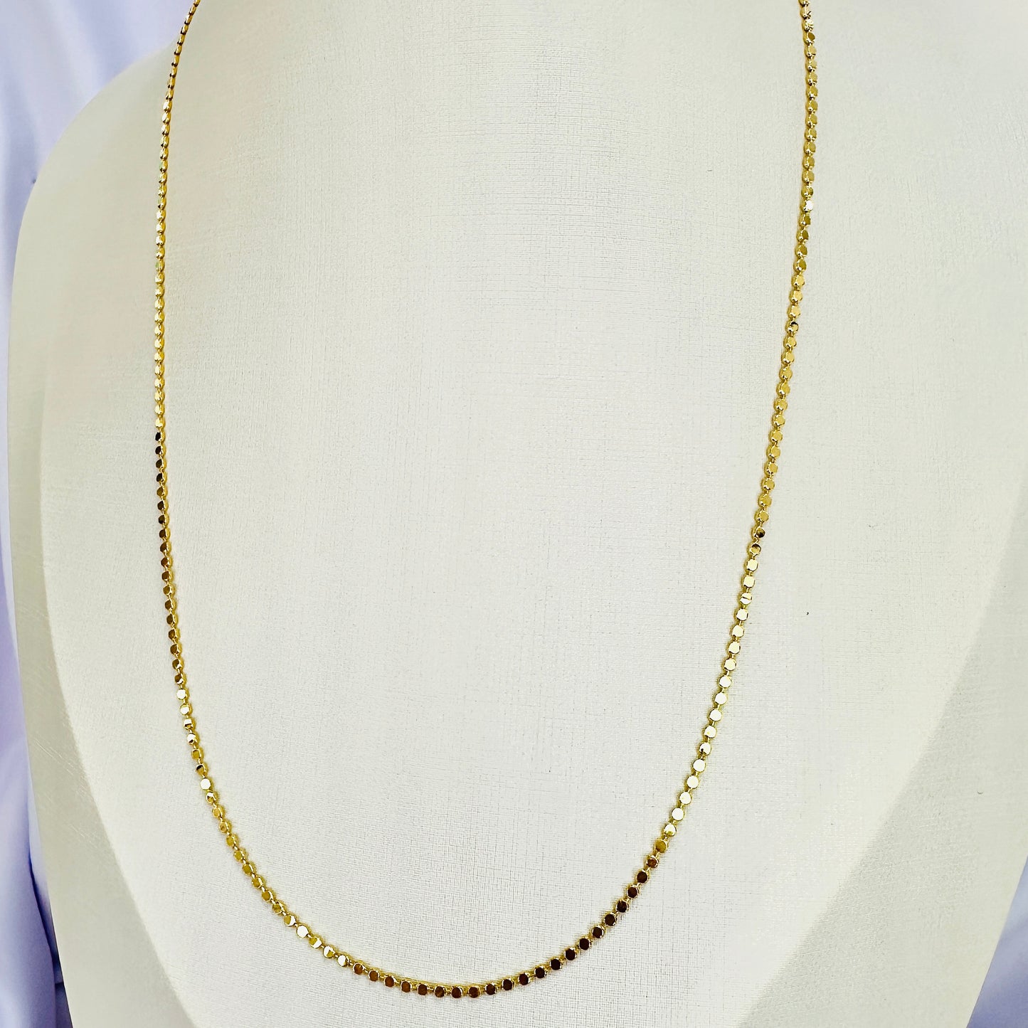 COLAR CAMELIA 60 CM - BANHO DE OURO 18k