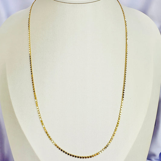 COLAR CAMELIA 60 CM - BANHO DE OURO 18k