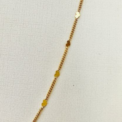 COLAR JASMIN 60 CM - BANHO DE OURO 18k