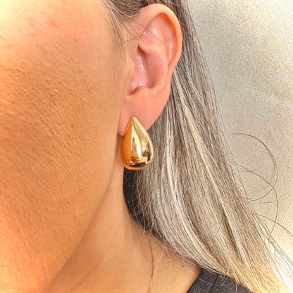 BRINCO KARINA GDE - BANHO DE OURO 18k
