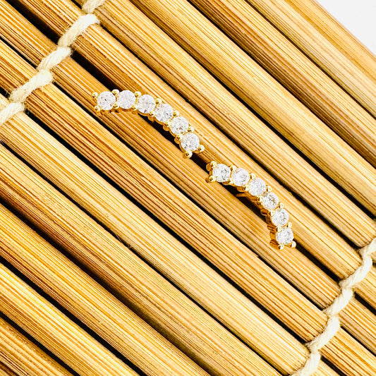 BRINCO DELICATO PEQ - BANHO DE OURO 18k