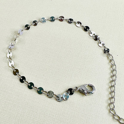 PULSEIRA ELIETE  - BANHO DE RÓDIO BRANCO