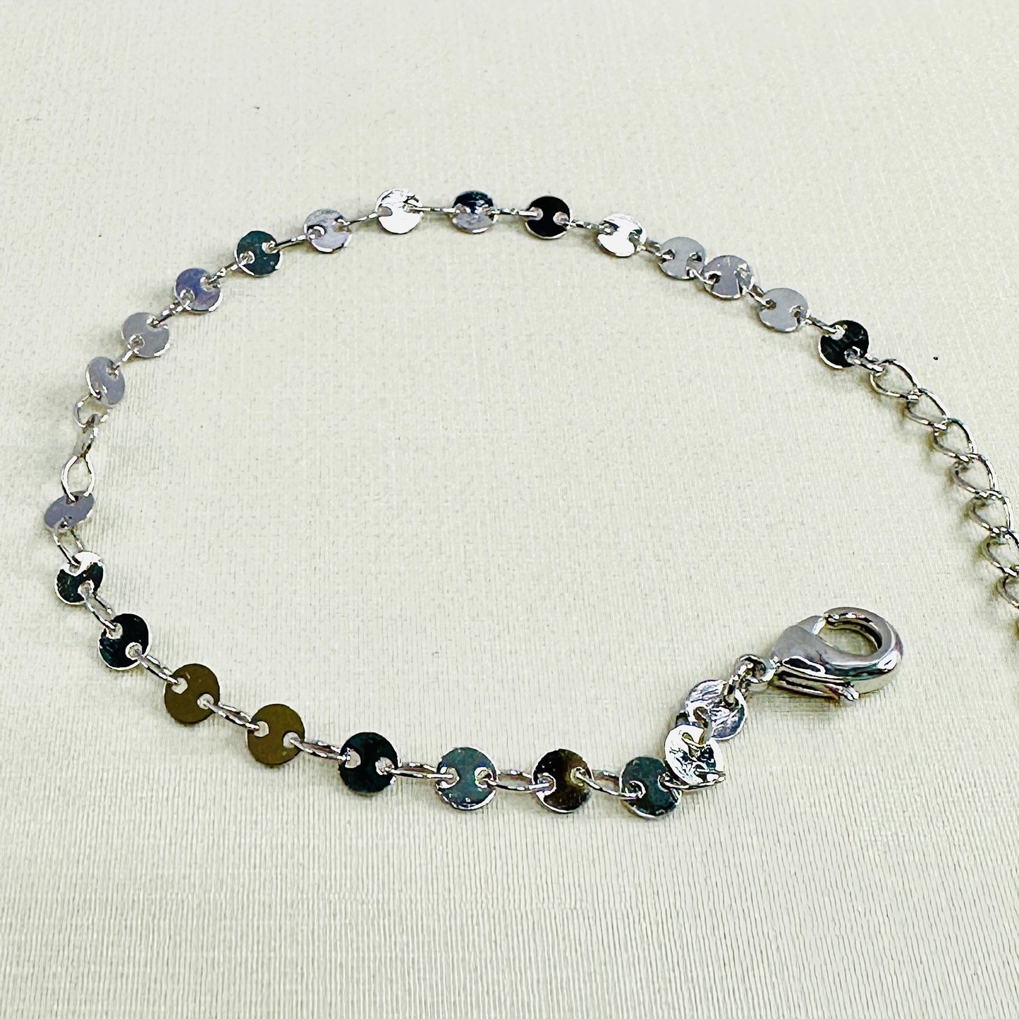 PULSEIRA ELIETE  - BANHO DE RÓDIO BRANCO