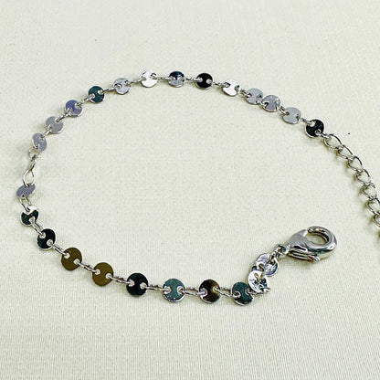 PULSEIRA ELIETE  - BANHO DE RÓDIO BRANCO
