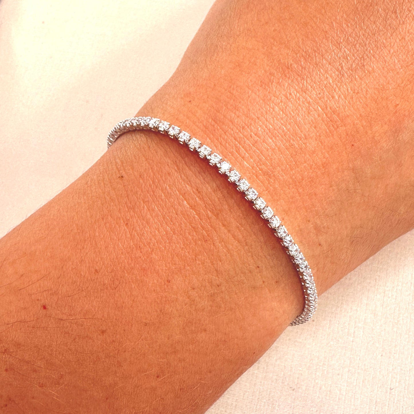 PULSEIRA DALILA  - BANHO DE RÓDIO BRANCO
