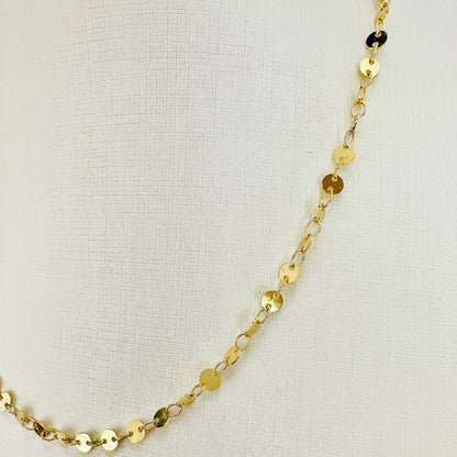 COLAR MEDALHAS 45 CM - BANHO DE OURO 18k