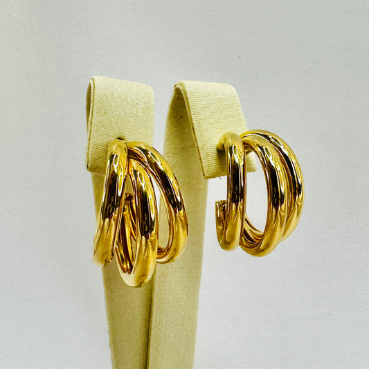 BRINCO VITTORIA GDE - BANHO DE OURO 18k