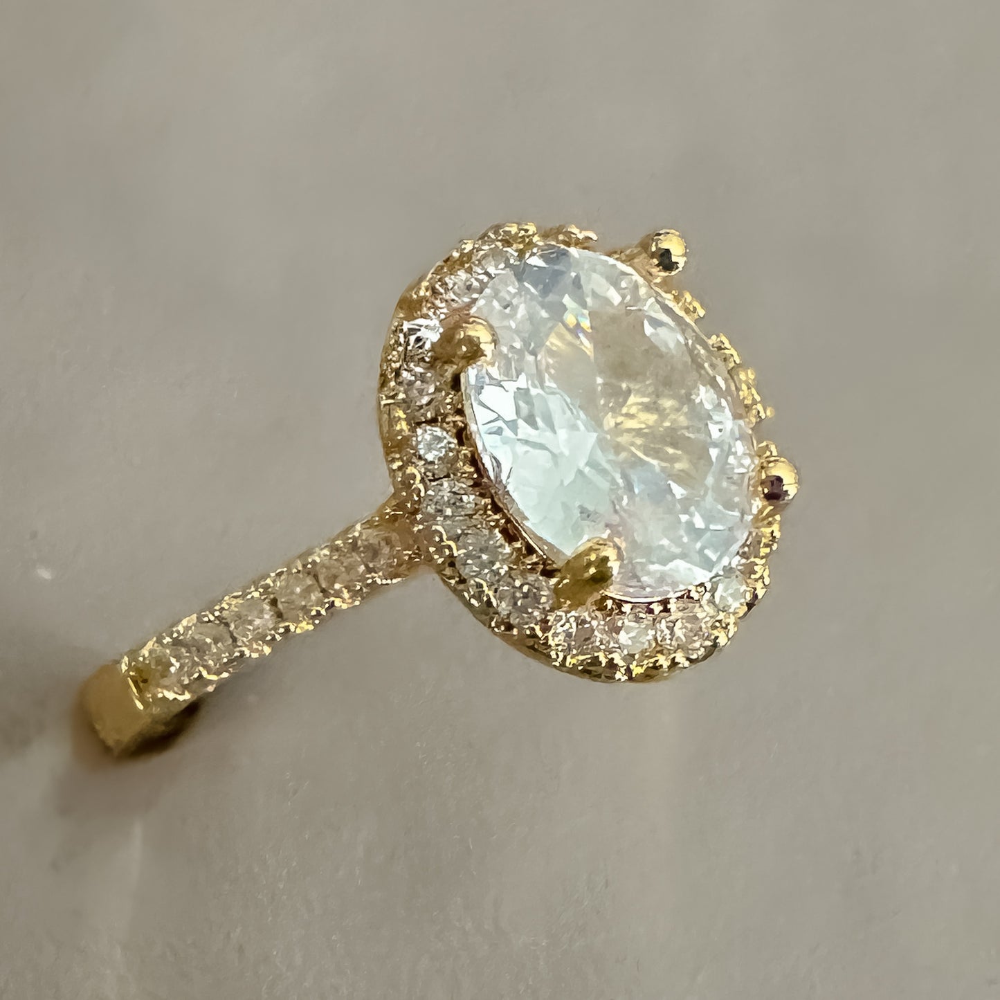 ANEL ESTELAR REGULAVEL - BANHO DE OURO 18k