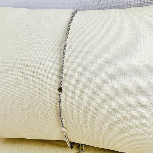 PULSEIRA DINDA  - BANHO DE RÓDIO BRANCO