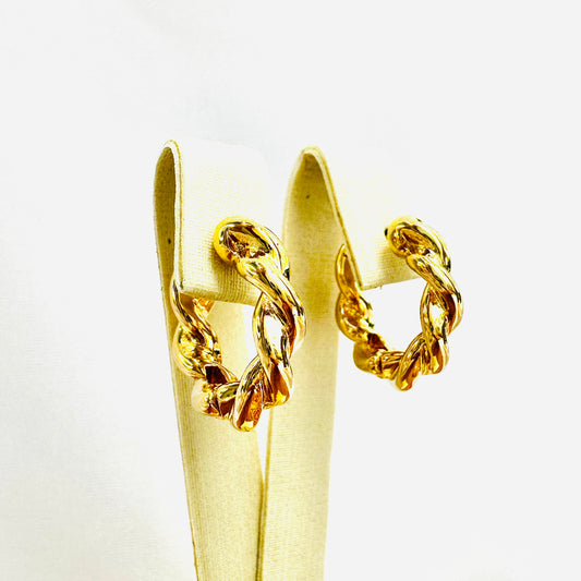 BRINCO BARBARA GDE - BANHO DE OURO 18k