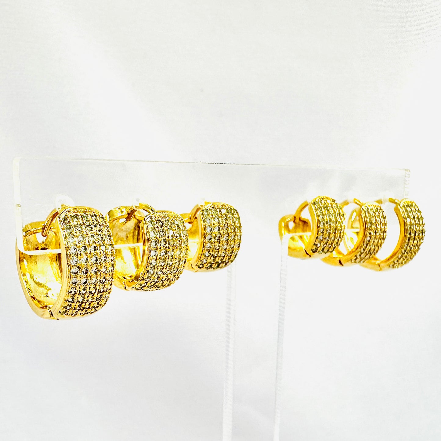BRINCO DEIA PEQ - TRIO - BANHO DE OURO 18k