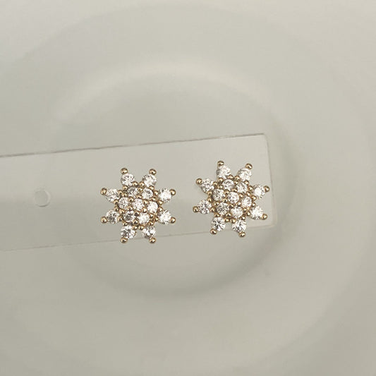 BRINCO AZALEIA PEQ - BANHO DE OURO 18k