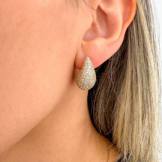 BRINCO RITA PEQ - BANHO DE OURO 18k