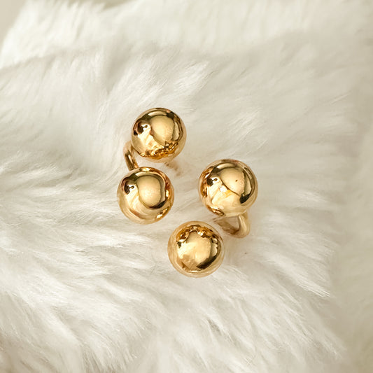ANEL LIRIO REGULAVEL - BANHO OURO 18K