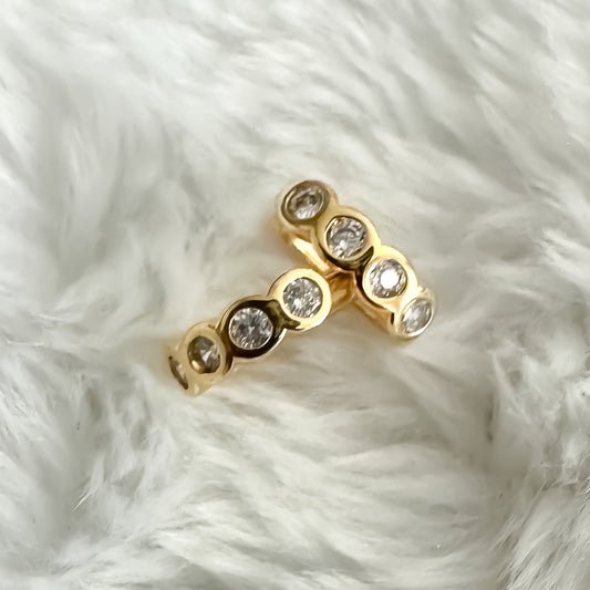 BRINCO ANA PEQ - BANHO DE OURO 18k