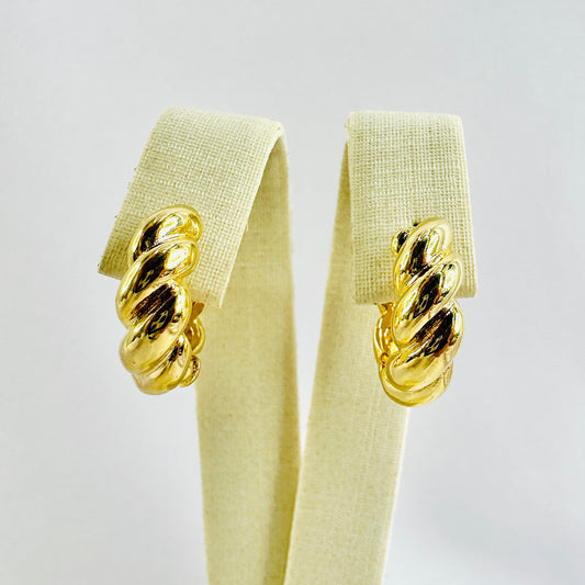 BRINCO LORENA PEQ - BANHO DE OURO 18k
